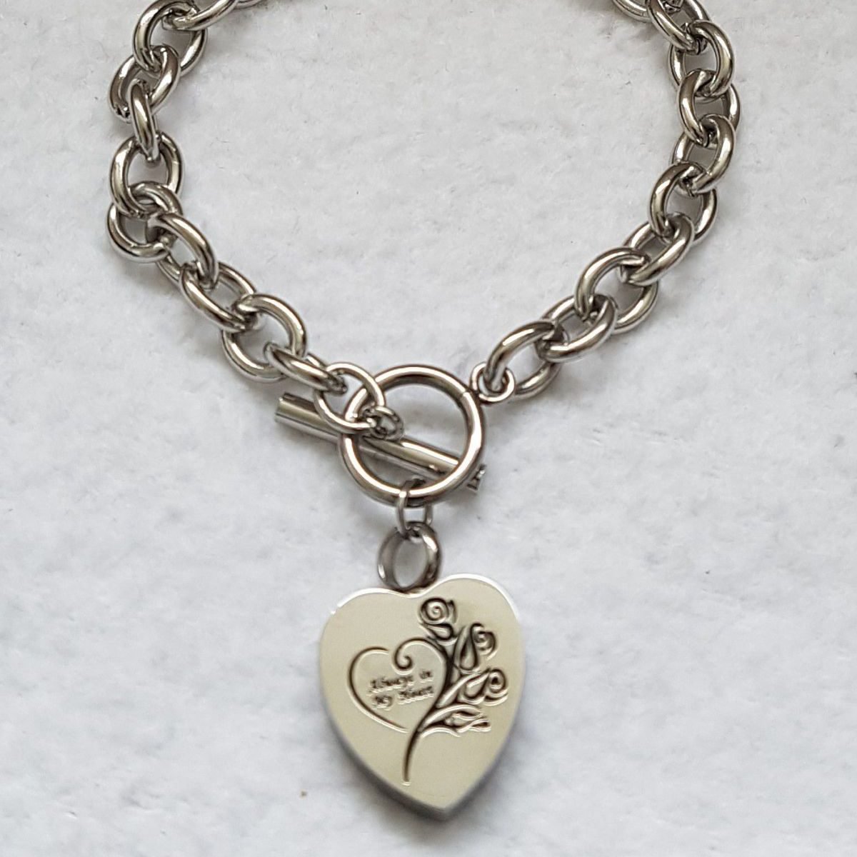 Hartvormige bedrukte armband - Afbeelding 3