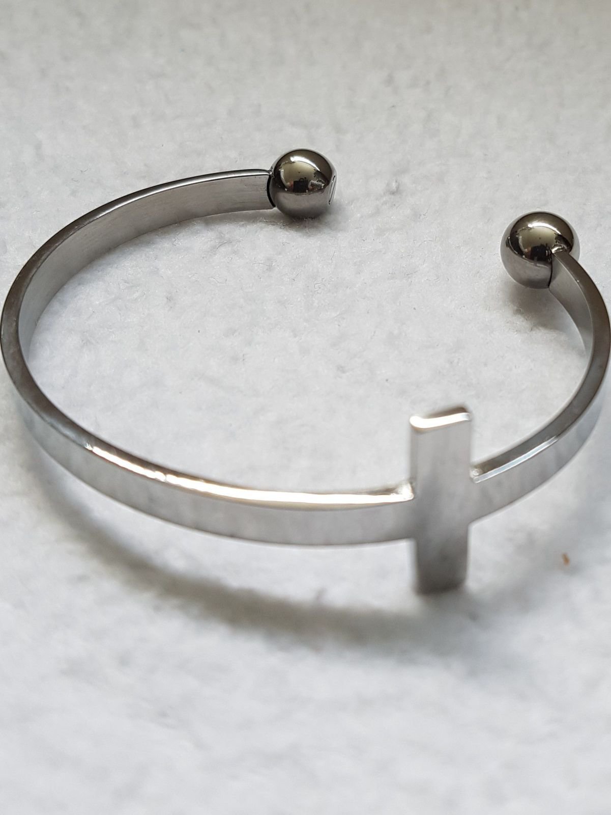 Armband met kruis en dubbele askamer - Afbeelding 4