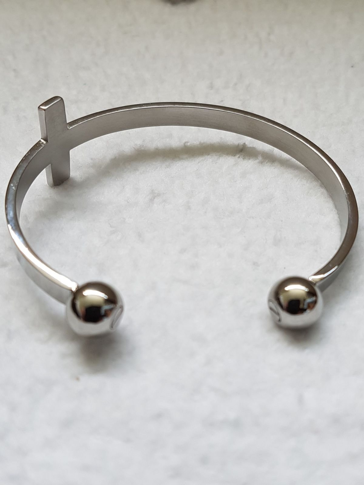 Armband met kruis en dubbele askamer - Afbeelding 3
