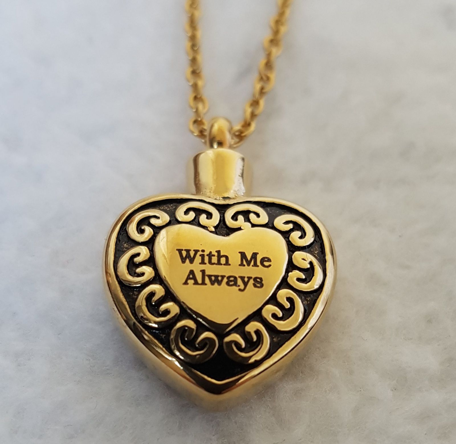 Gold ash pendant for eternal remembrance - Afbeelding 4