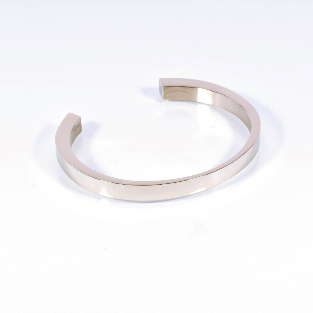 Gebroken cirkel RVS armband met schroefdop - Afbeelding 14