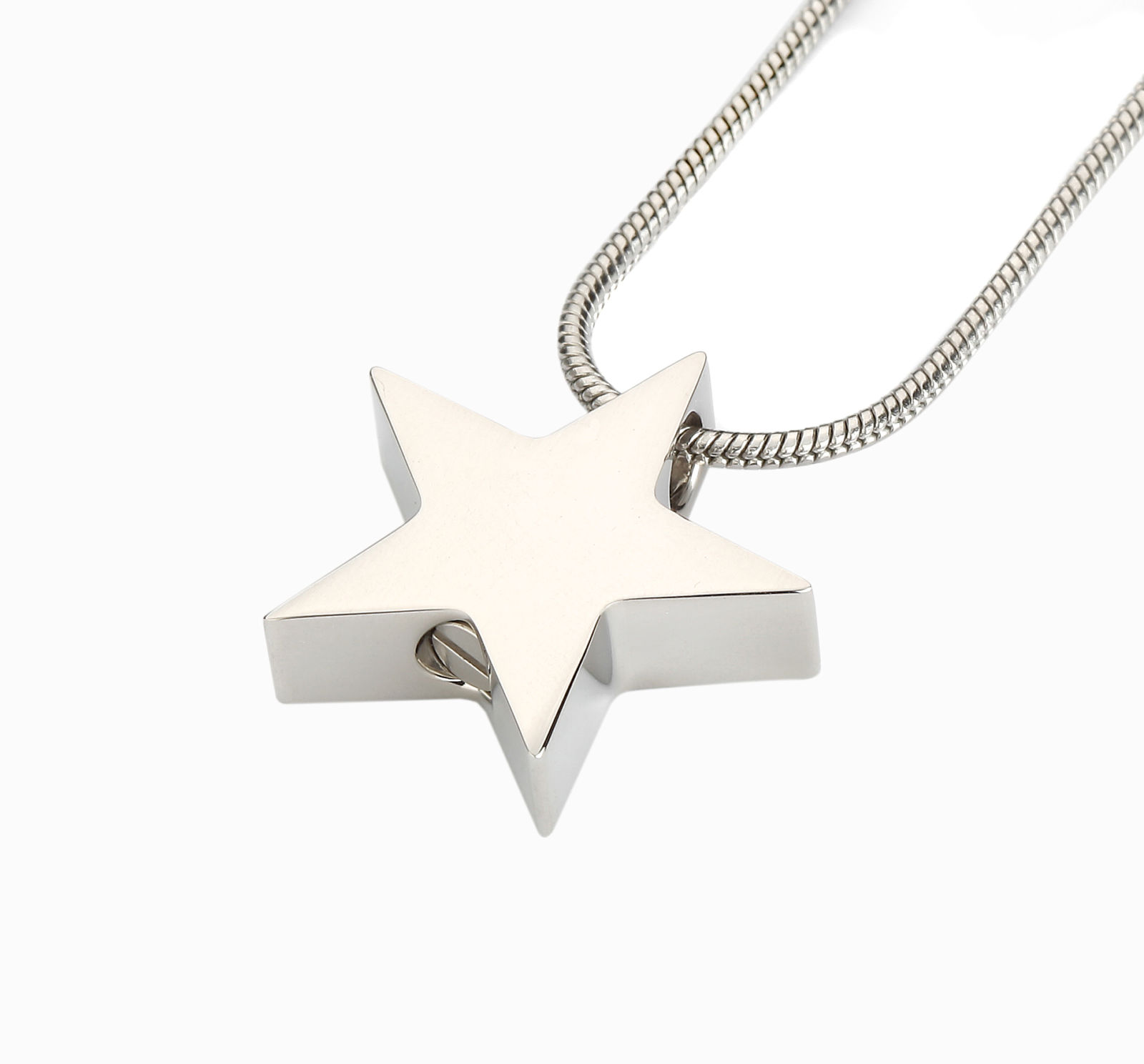 Edelstalen ashanger met ster design