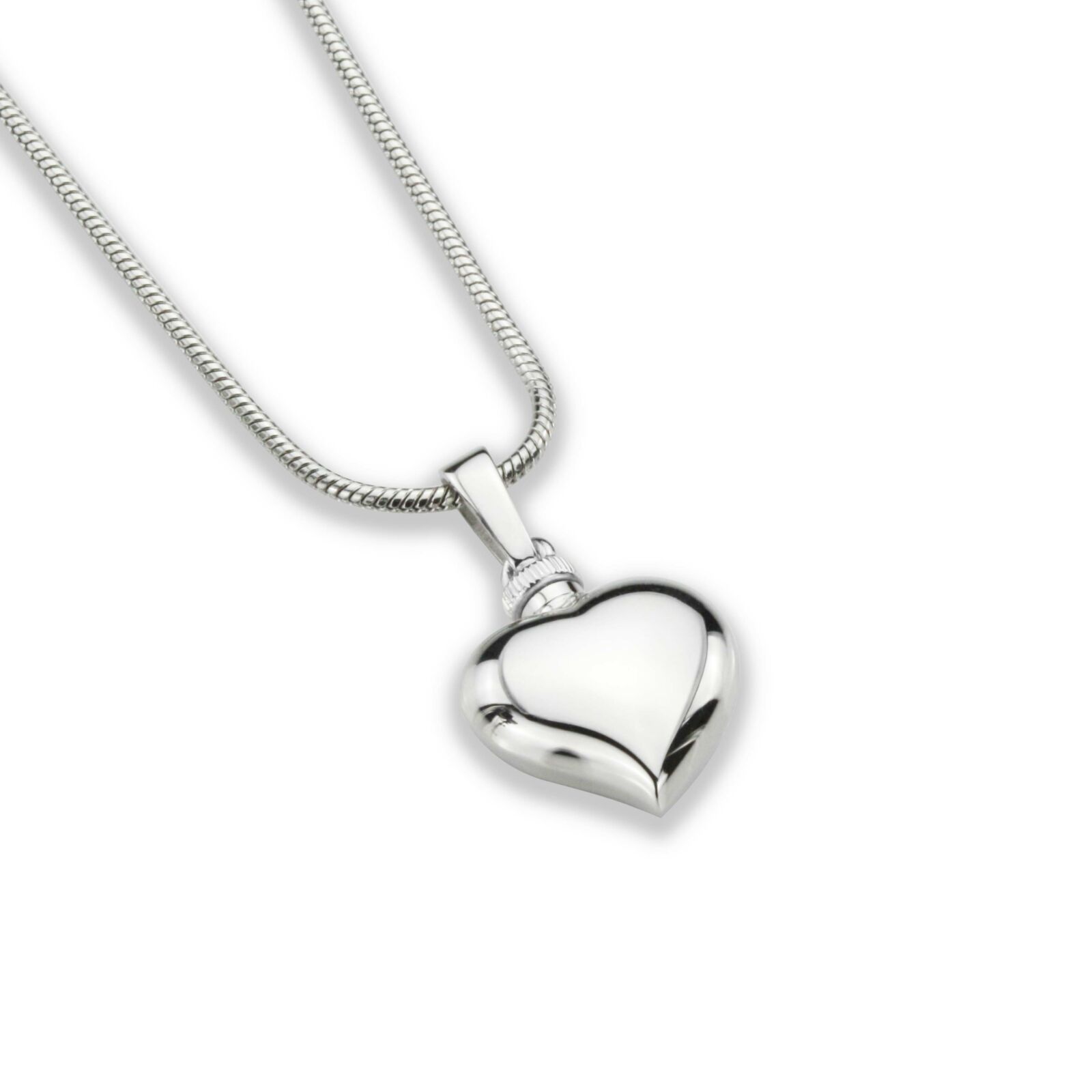 Ashanger in de vorm van een hartje gemaakt van sterling zilver | design incl zilveren ketting