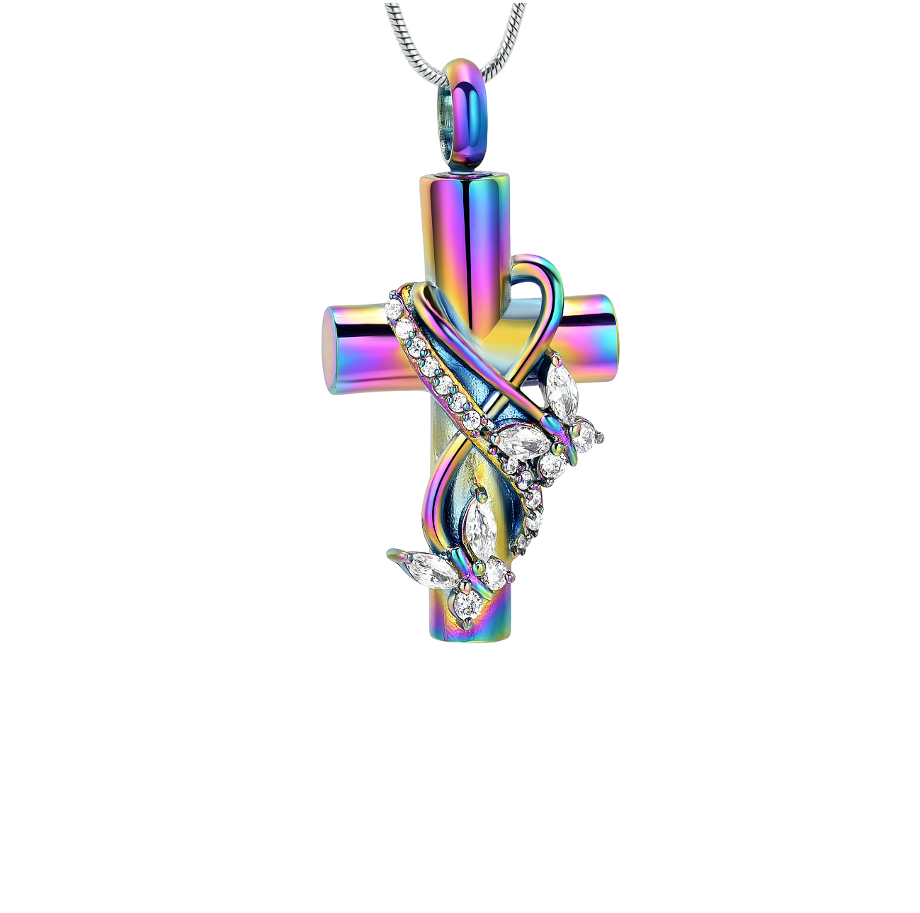 Regenboog vlinders ashanger met kruis
