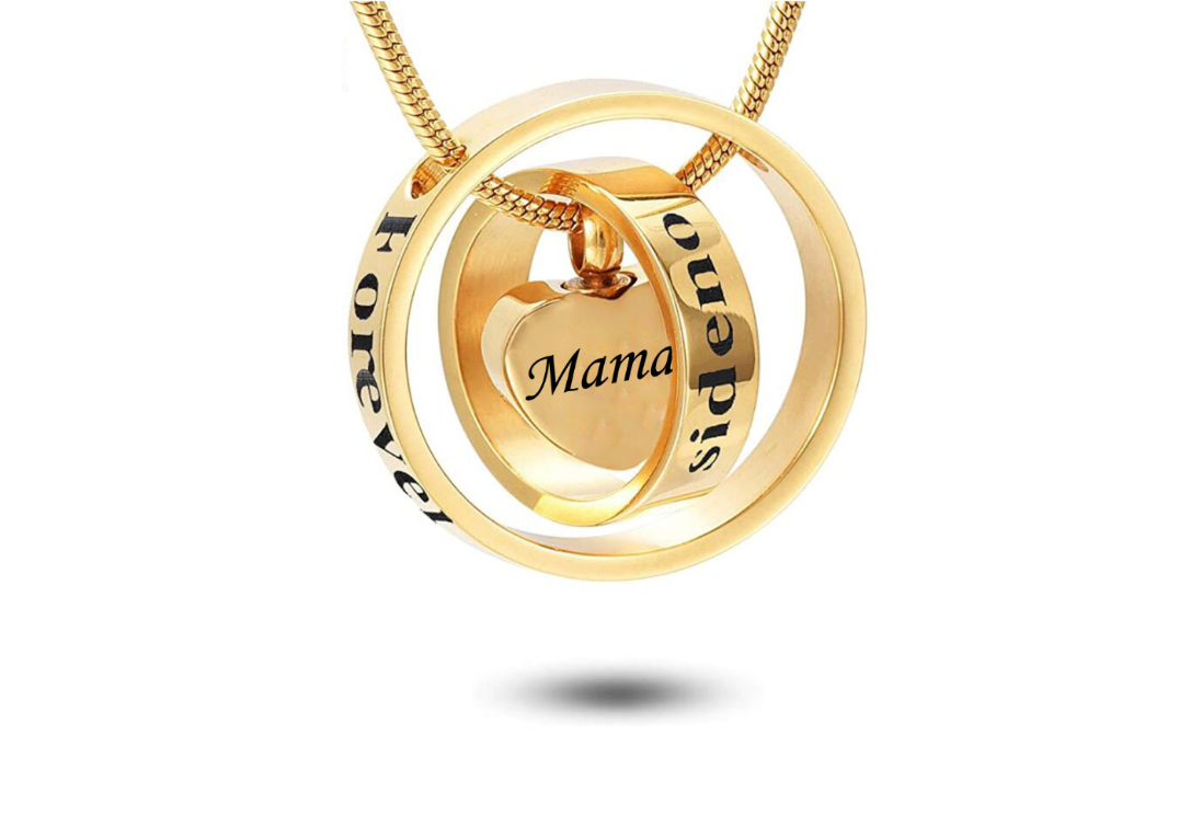 vergulde ashanger met een uniek ontwerp voor mama