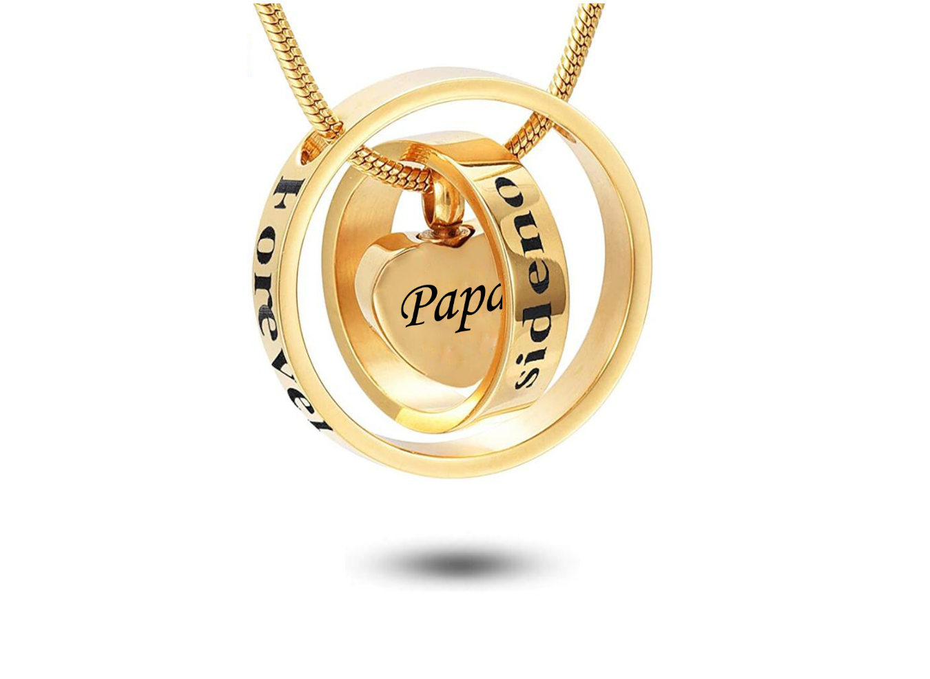 vergulde ashanger met uniek design voor papa