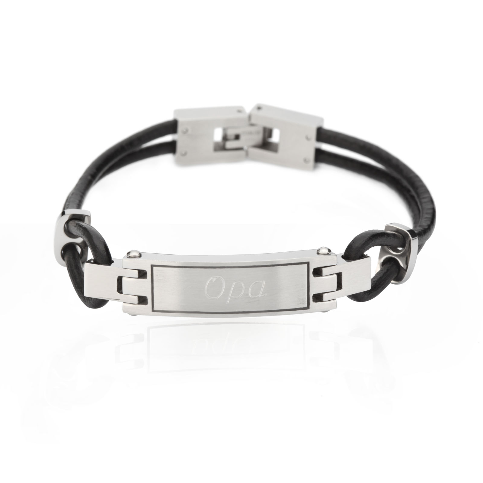 Graveerplaat voor heren armband - Afbeelding 3
