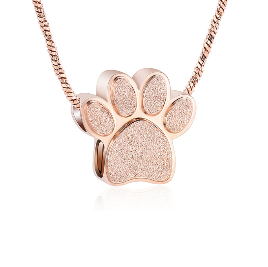 Ashanger voor dieren met een design in verguld roseverguld