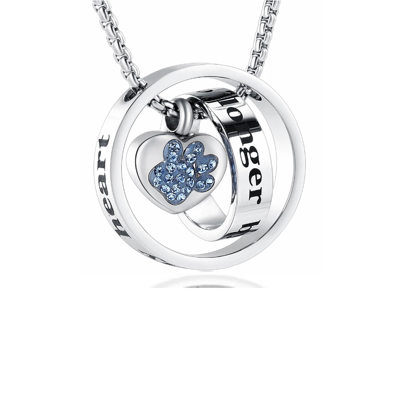 Blauwe steentjes dieren asjuweel design