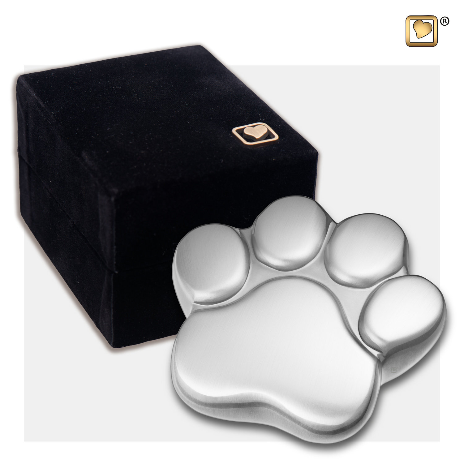 Messing dierenurn met miniatuur pootafdruk - Afbeelding 3