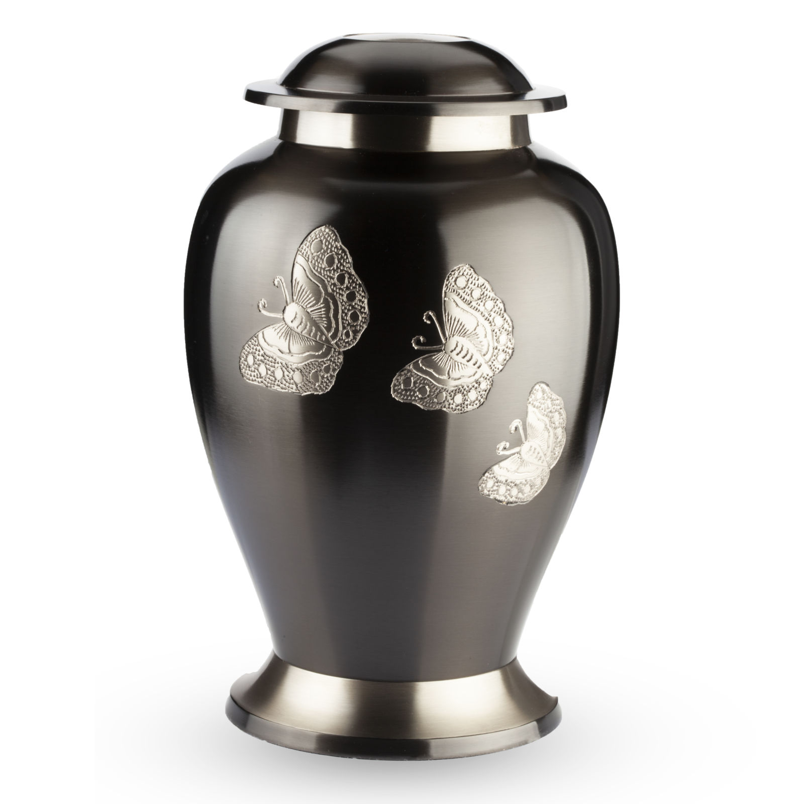 Grijze Urn met Vlinderdesign - Afbeelding 7