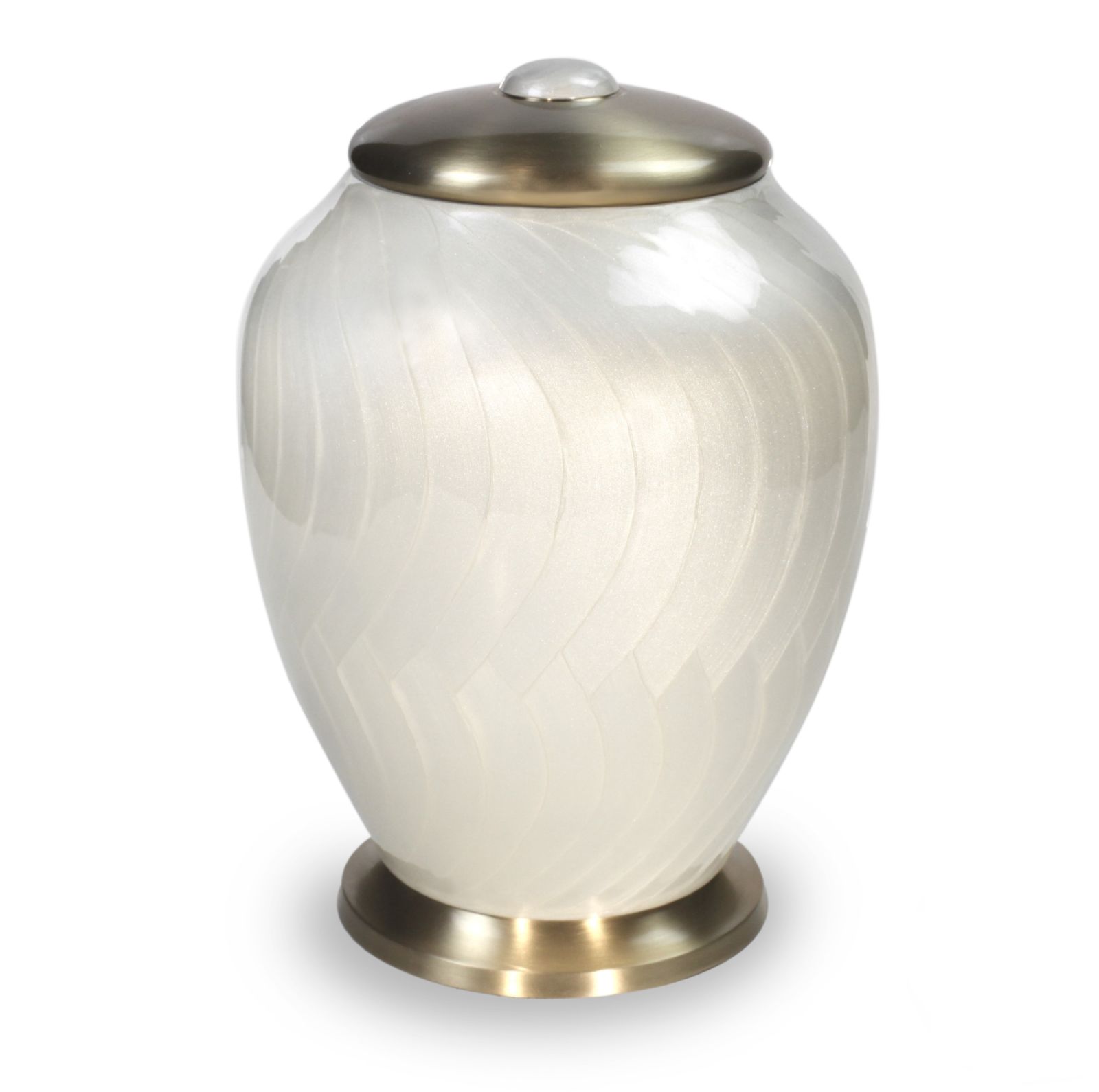 Urn van wit marmer in exclusief formaat