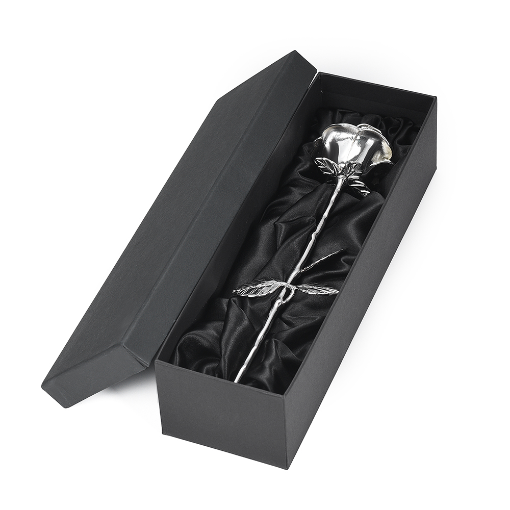 Zilverkleurige Roos Urn - Exclusief - Afbeelding 3