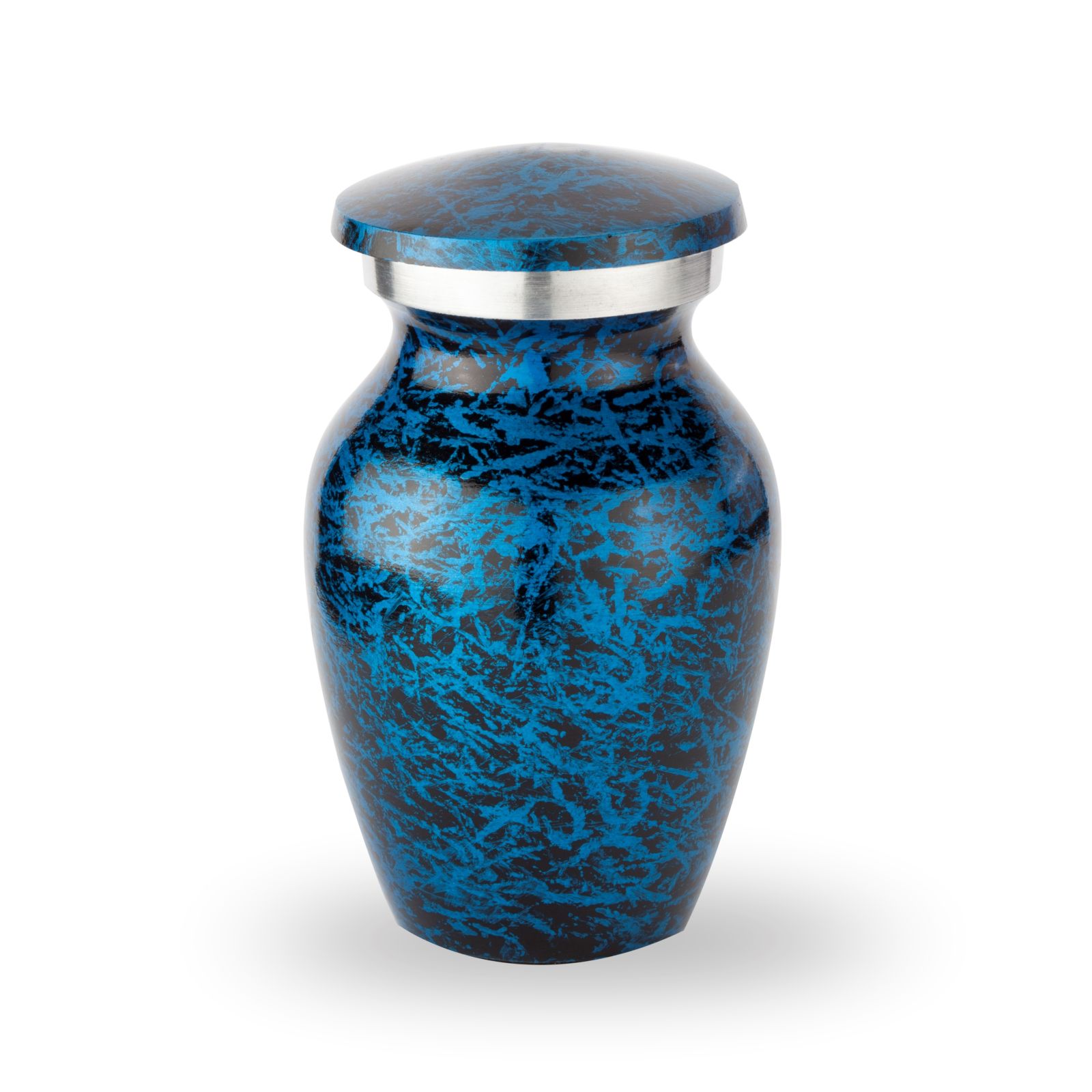 Kleine messing urn | Blauw Metallic
