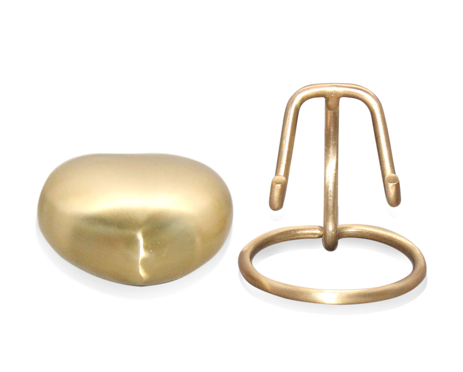 Messing gouden mini hart urn - Afbeelding 6