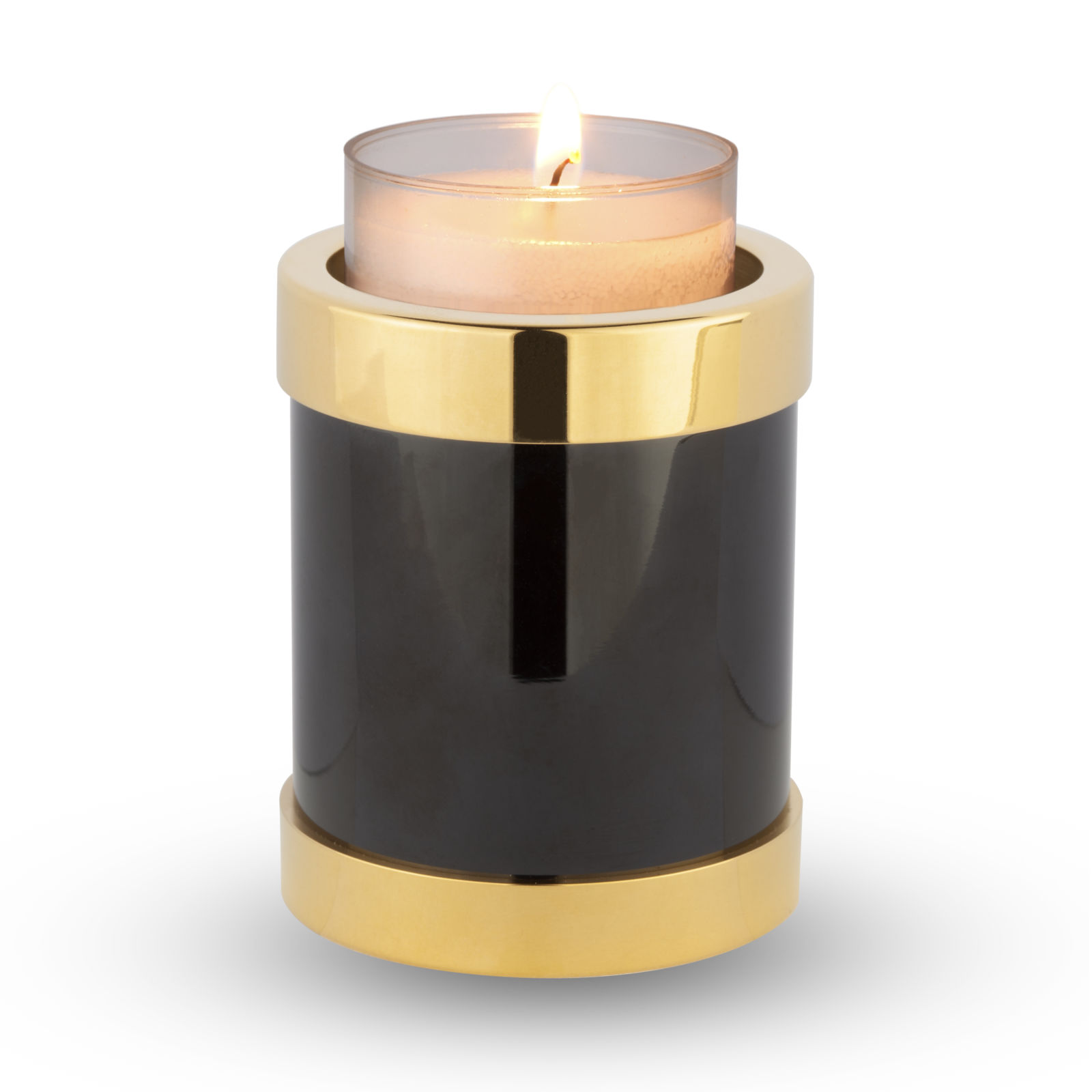 Goudkleurige mini urn kaarshouder