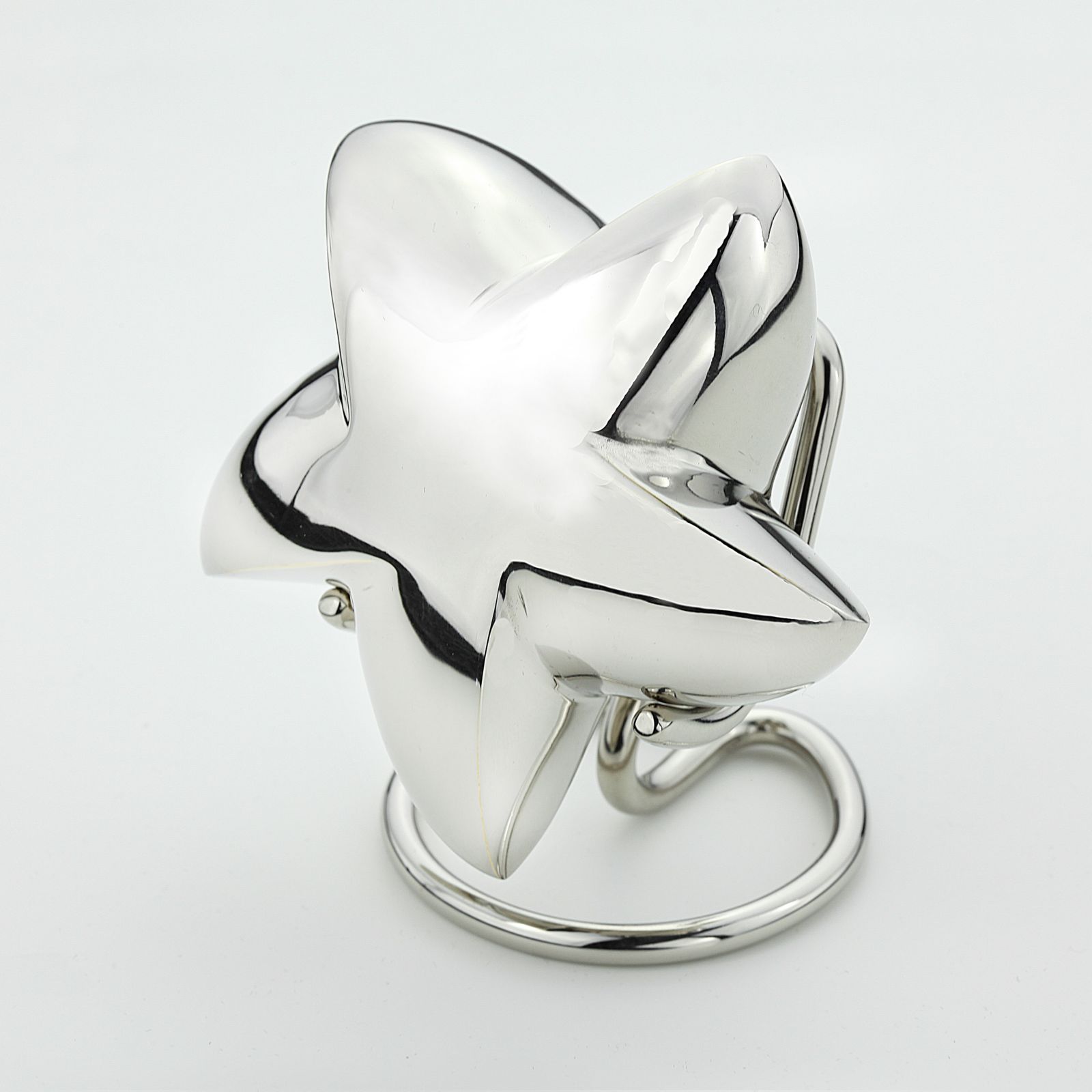 Zilverkleurige mini ster urn
