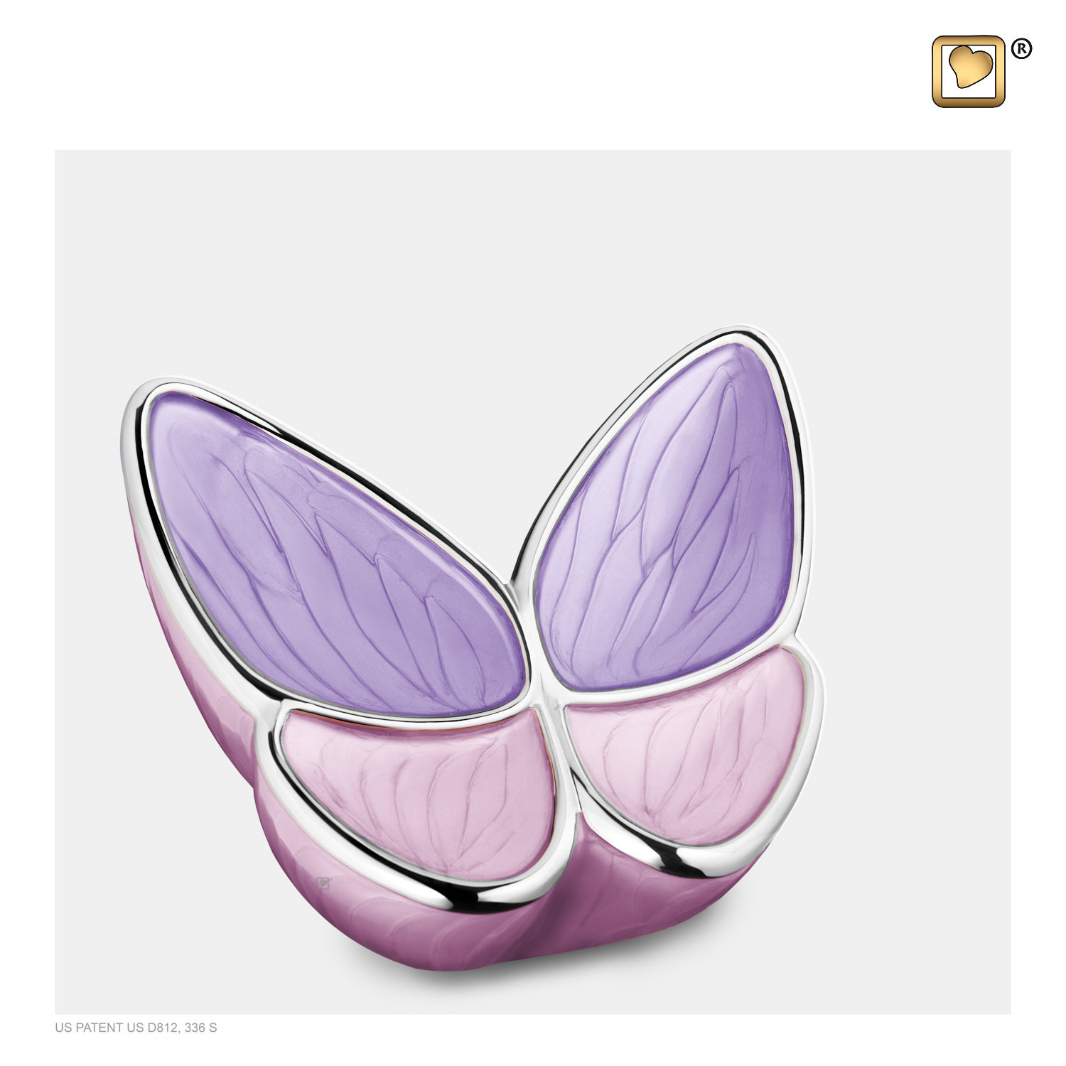 Medium Roze Vlinder Urn | LoveUrns