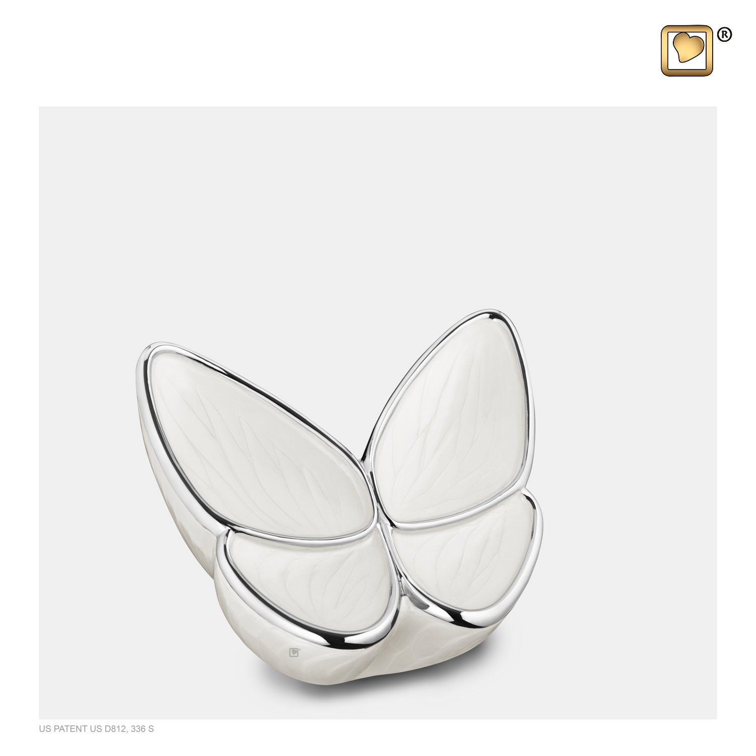 Kleine witte vlinder urn | LoveUrns