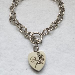 Hartvormige bedrukte armband - Afbeelding 2