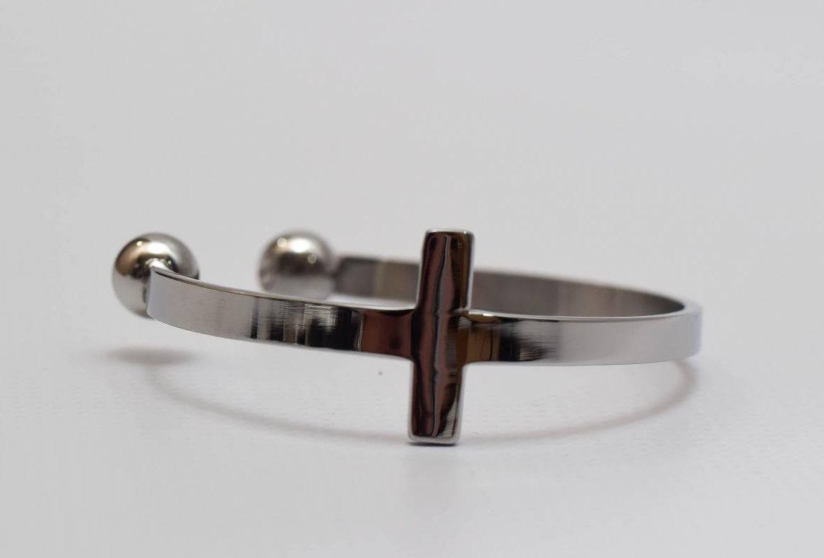 Armband met kruis en dubbele askamer - Afbeelding 5