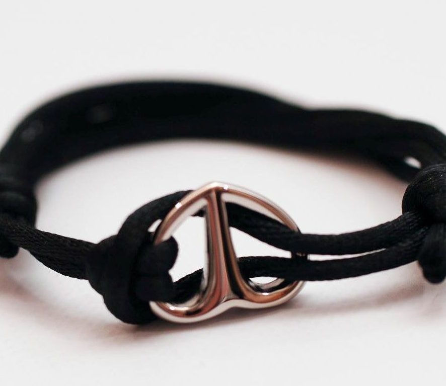 Nylon armband met gespleten hartje - Afbeelding 7