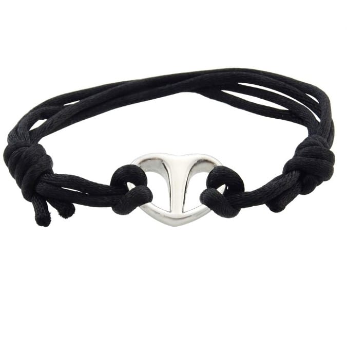 Nylon armband met gespleten hartje - Afbeelding 8