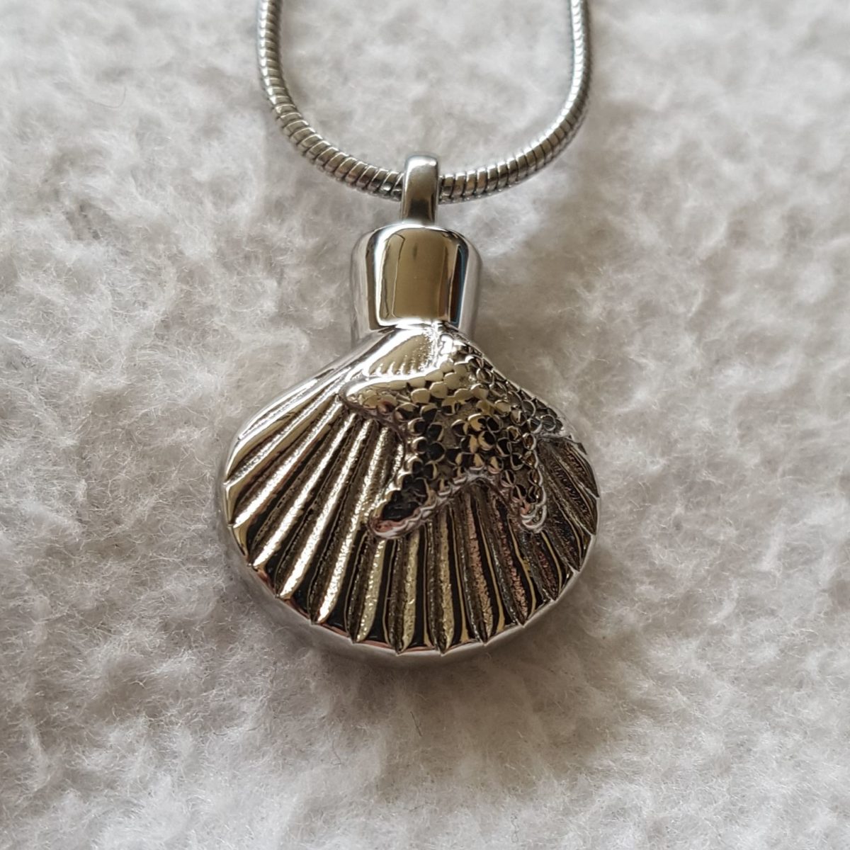 Zilveren ster ashanger in de vorm van een schelp - Afbeelding 7