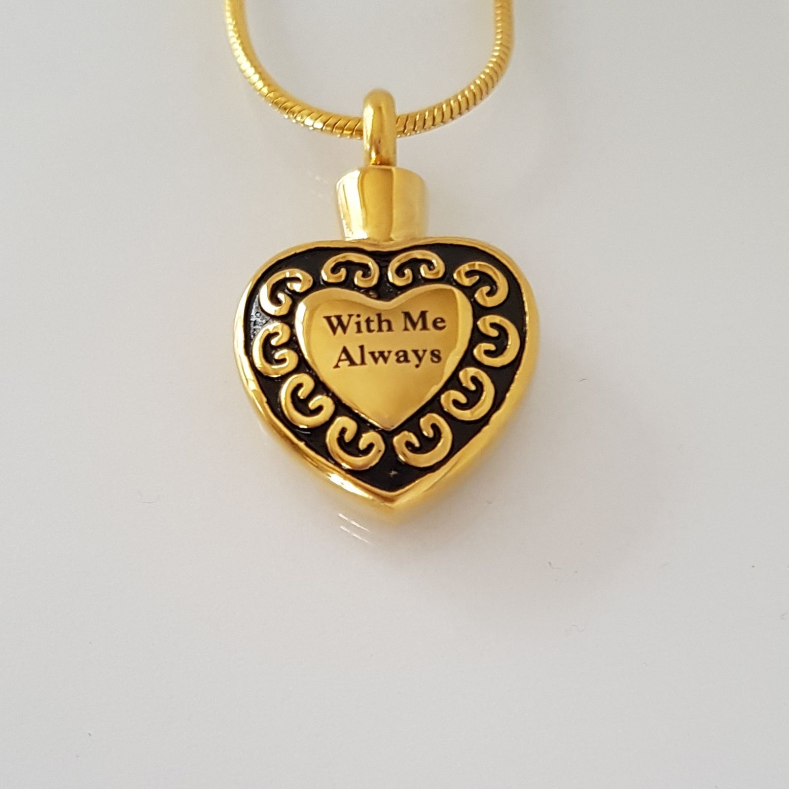 Gold ash pendant for eternal remembrance - Afbeelding 8