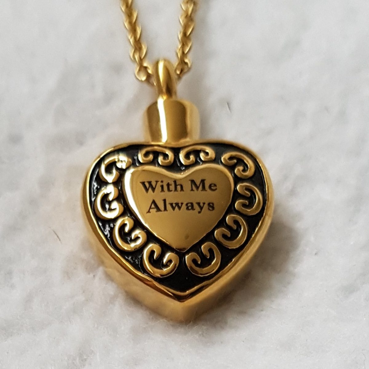 Gold ash pendant for eternal remembrance - Afbeelding 5