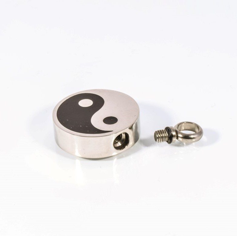 Assierad - Yin Yang gemaakt van edelstaal
