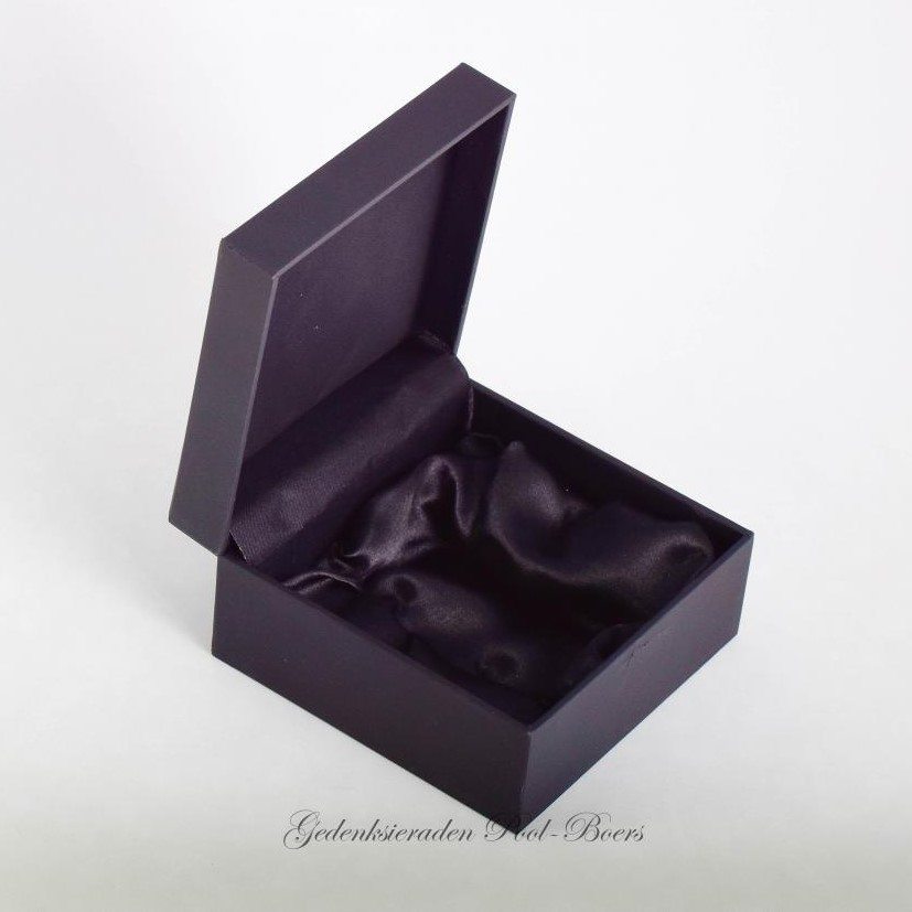 Kleine herdenkingsurn van edelstaal | Zilverkleurige geheugenbox met Vlinder - Afbeelding 3