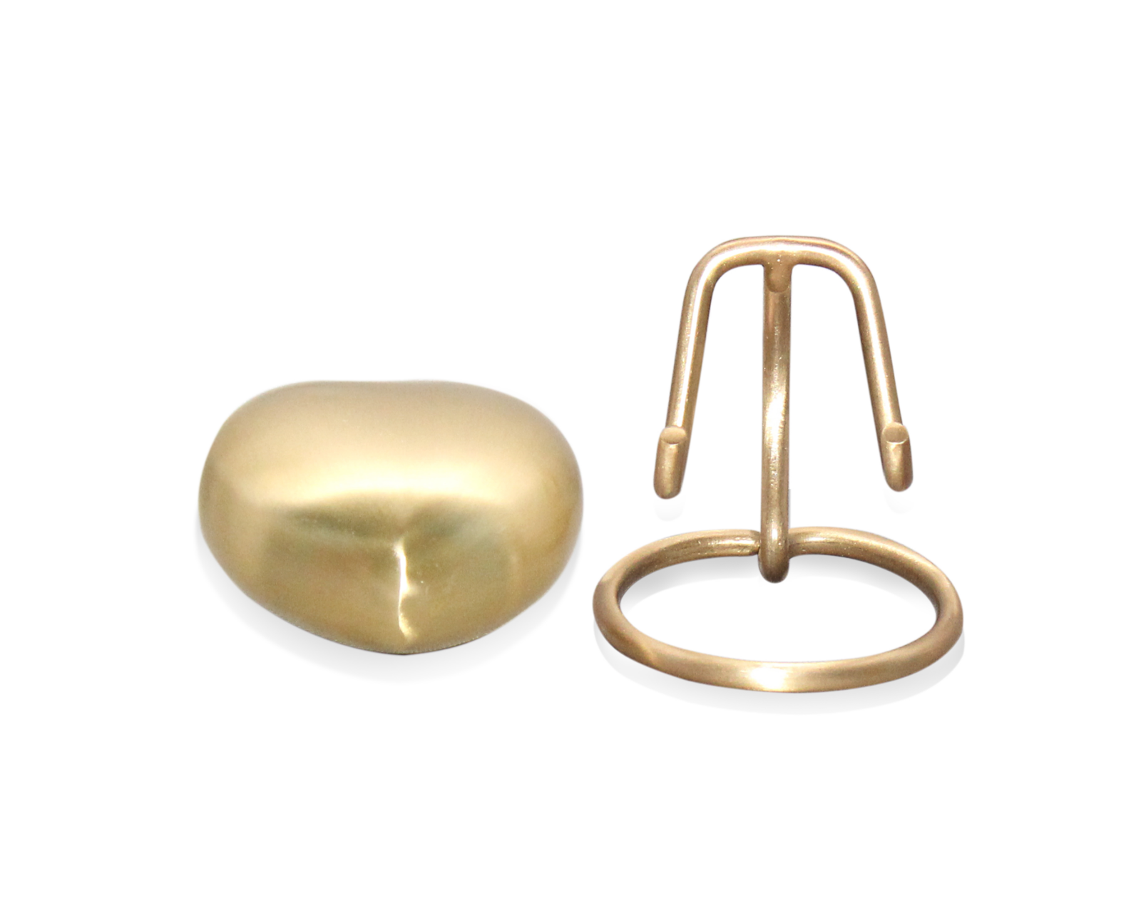 Messing gouden mini hart urn - Afbeelding 2