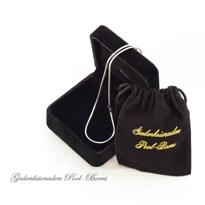 Zilveren slang collier - 60 cm - Afbeelding 3