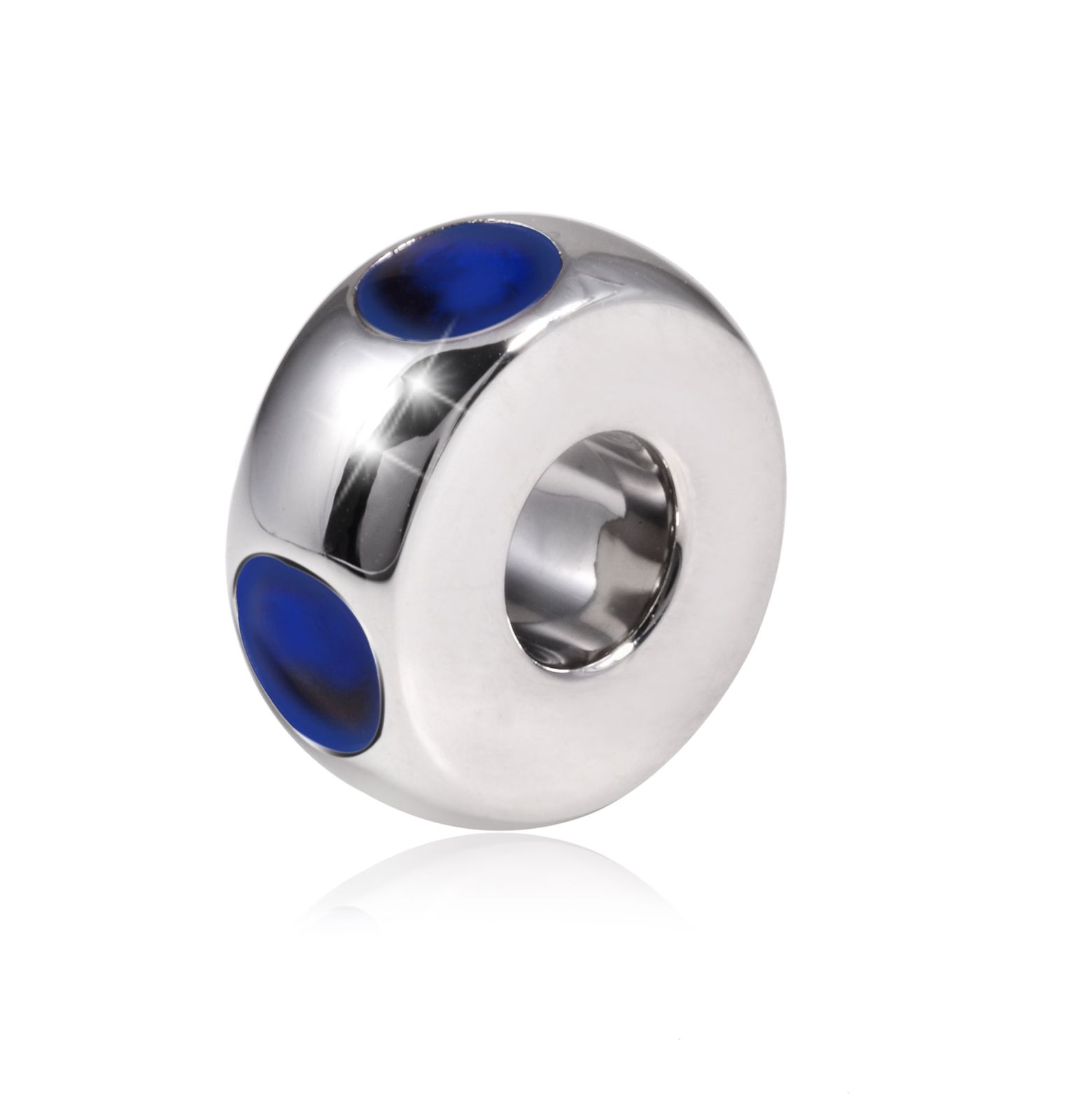 Zilveren Asbedel met Blauw Design - Afbeelding 5
