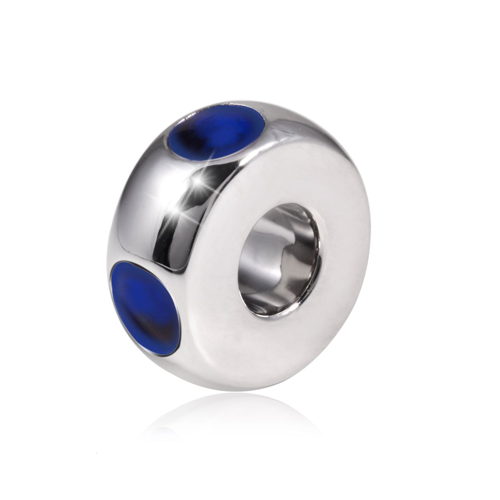 Zilveren Asbedel met Blauw Design - Afbeelding 3