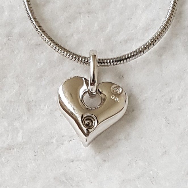 Zilveren Hartvormige Ashanger incl zilveren ketting - Afbeelding 6