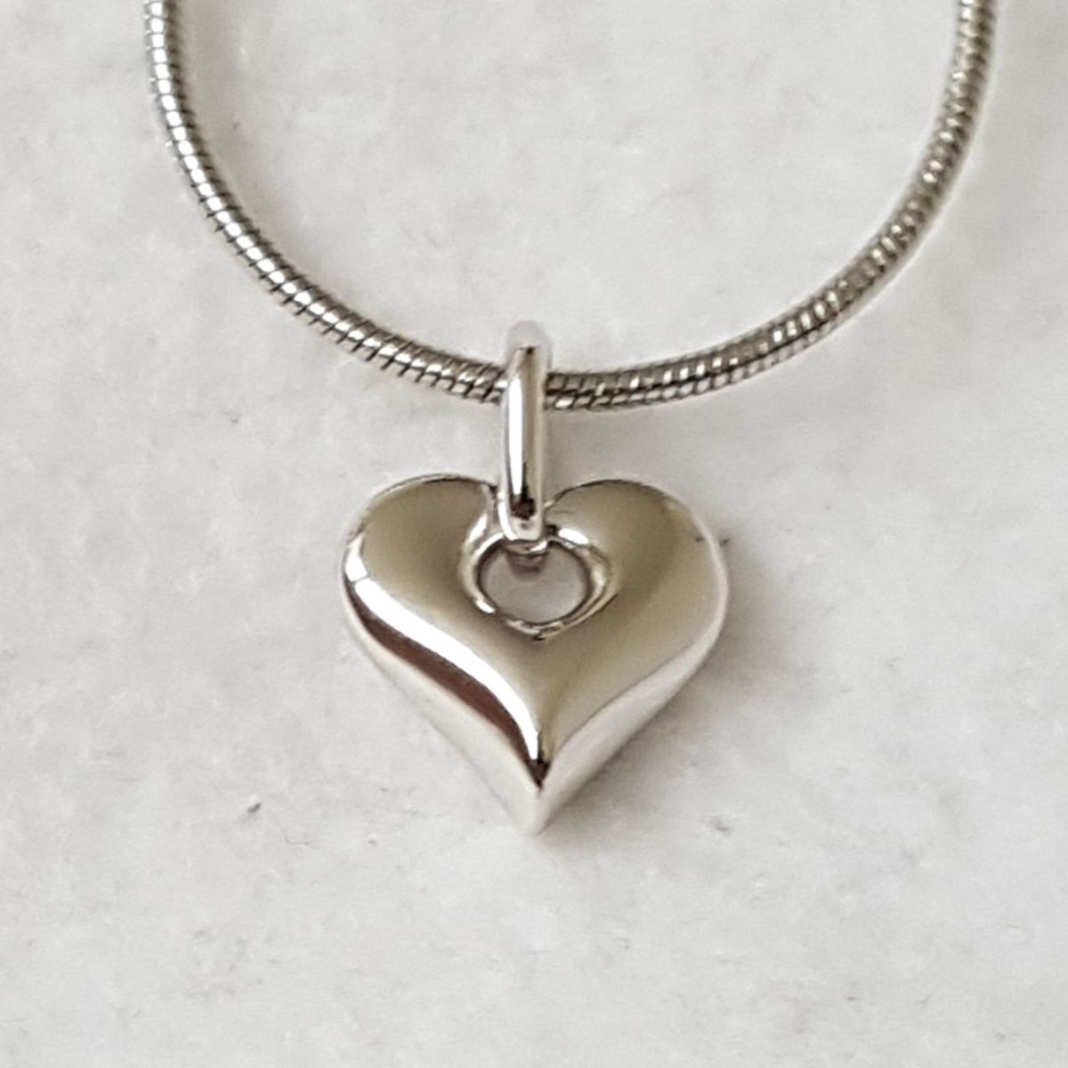 Zilveren Hartvormige Ashanger incl zilveren ketting - Afbeelding 5