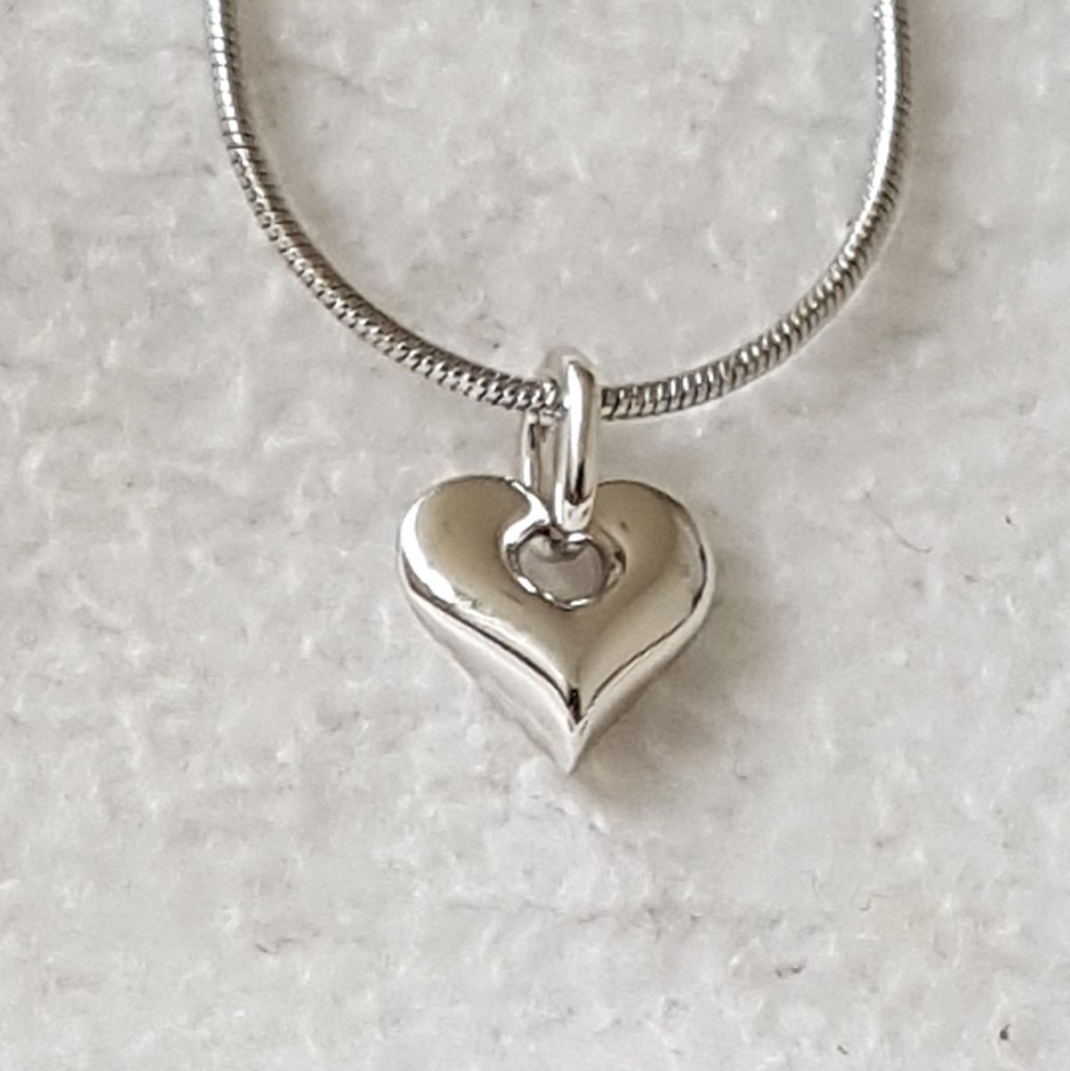Zilveren Hartvormige Ashanger incl zilveren ketting - Afbeelding 4