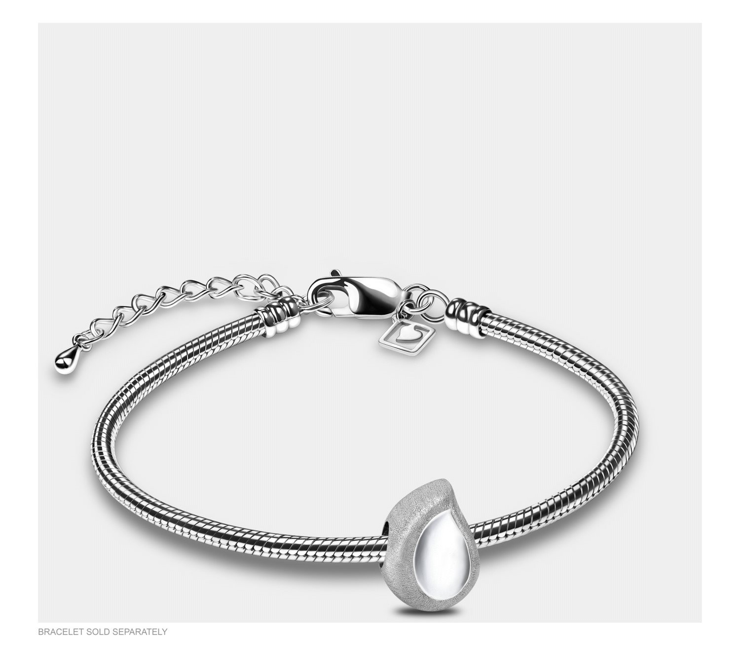 Asbedel Zilver Bicoler Traan - Afbeelding 2