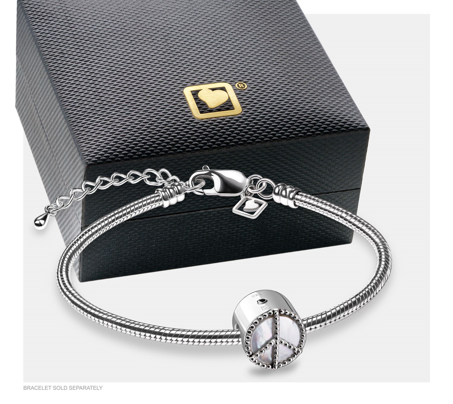 Asbedel Zilver Peace Pendant - Afbeelding 3