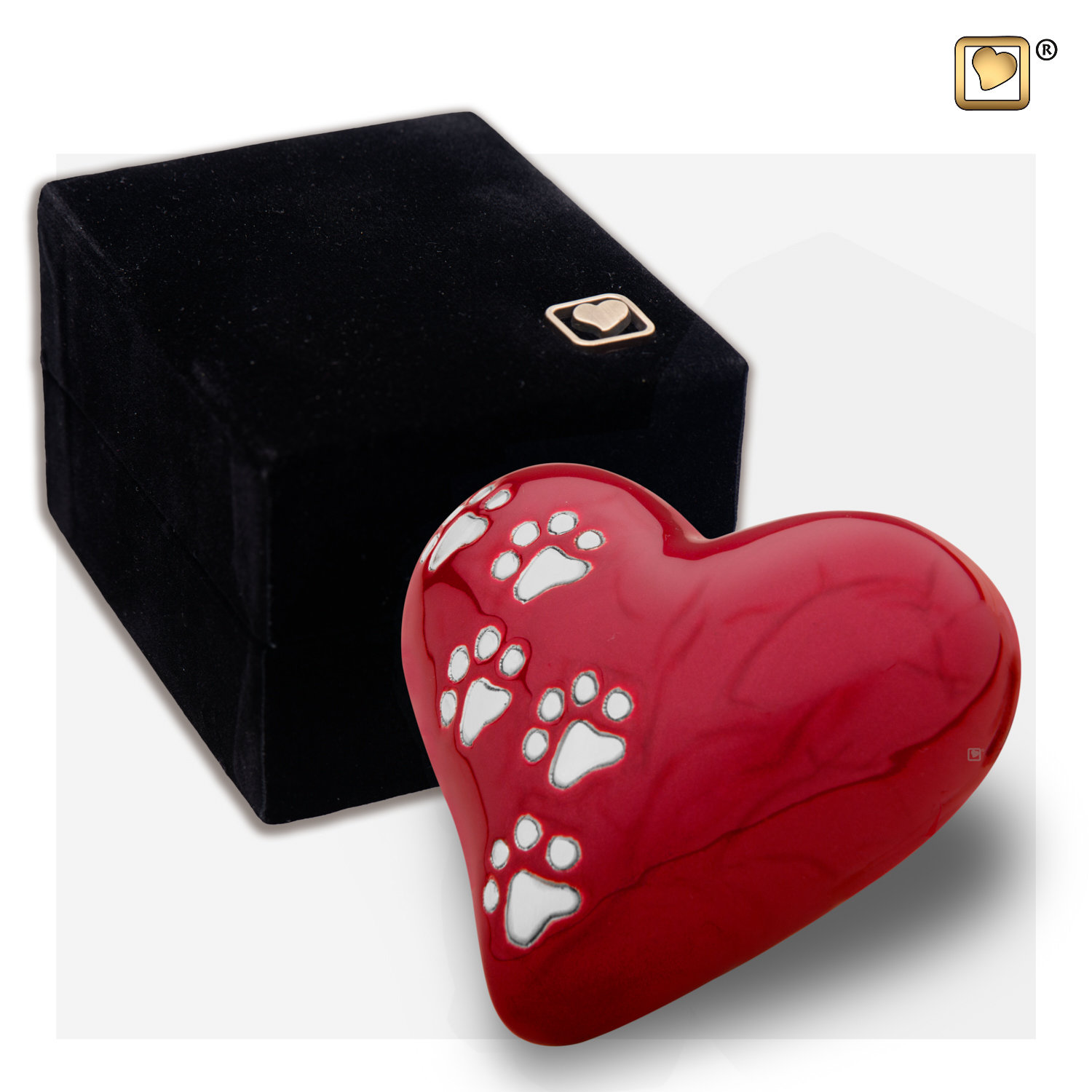 Dierenurn Small Rood Hart - Afbeelding 3