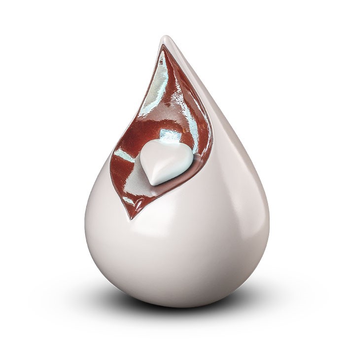 Witte Celest met een grote druppel