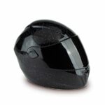 Grote Motorhelm Urn Zwart