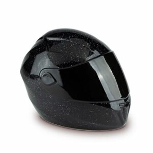 Grote Motorhelm Urn Zwart