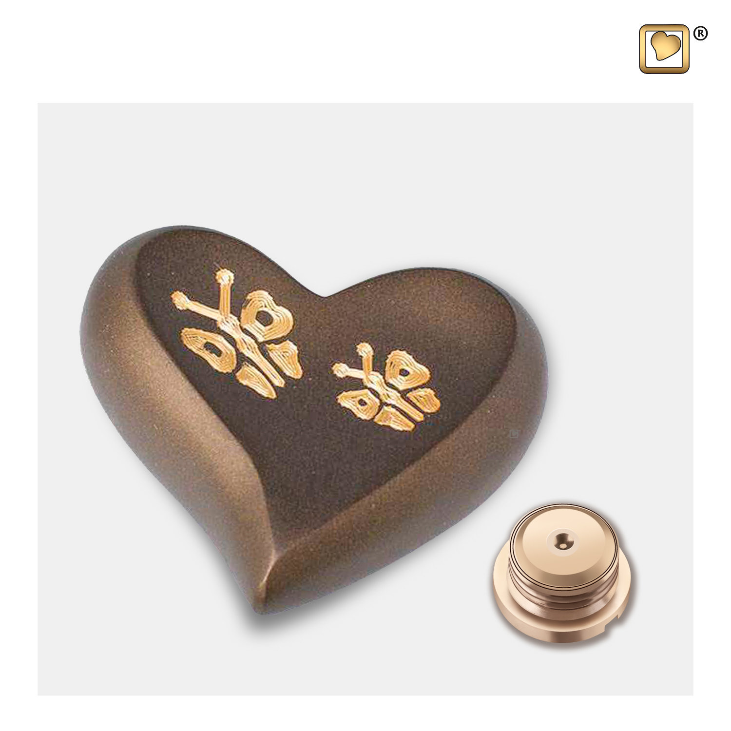 Mini Urn bruin vlinders - Afbeelding 2