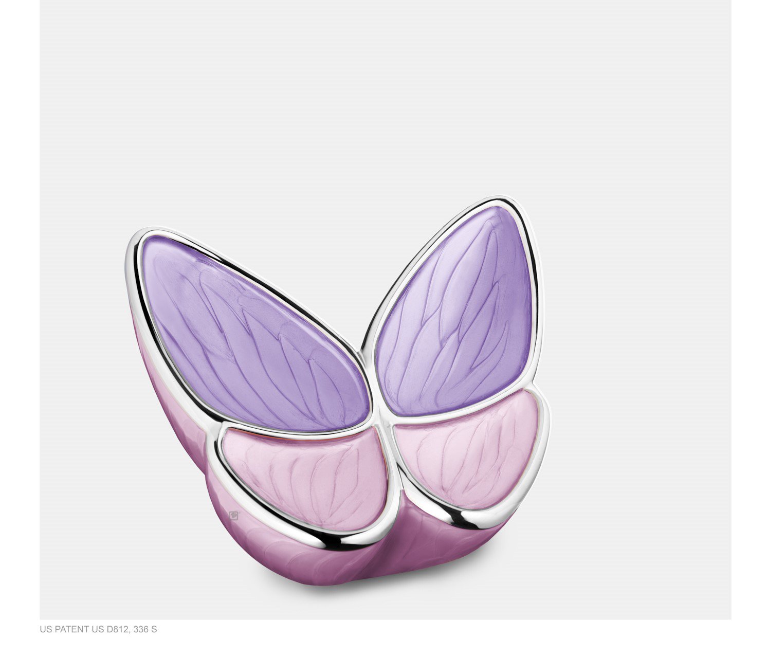 Middelgrote Urn met Roze Vlinder