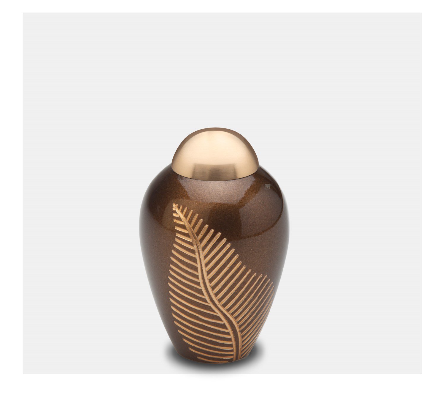 Groene Mini Urn met Veer - Afbeelding 4