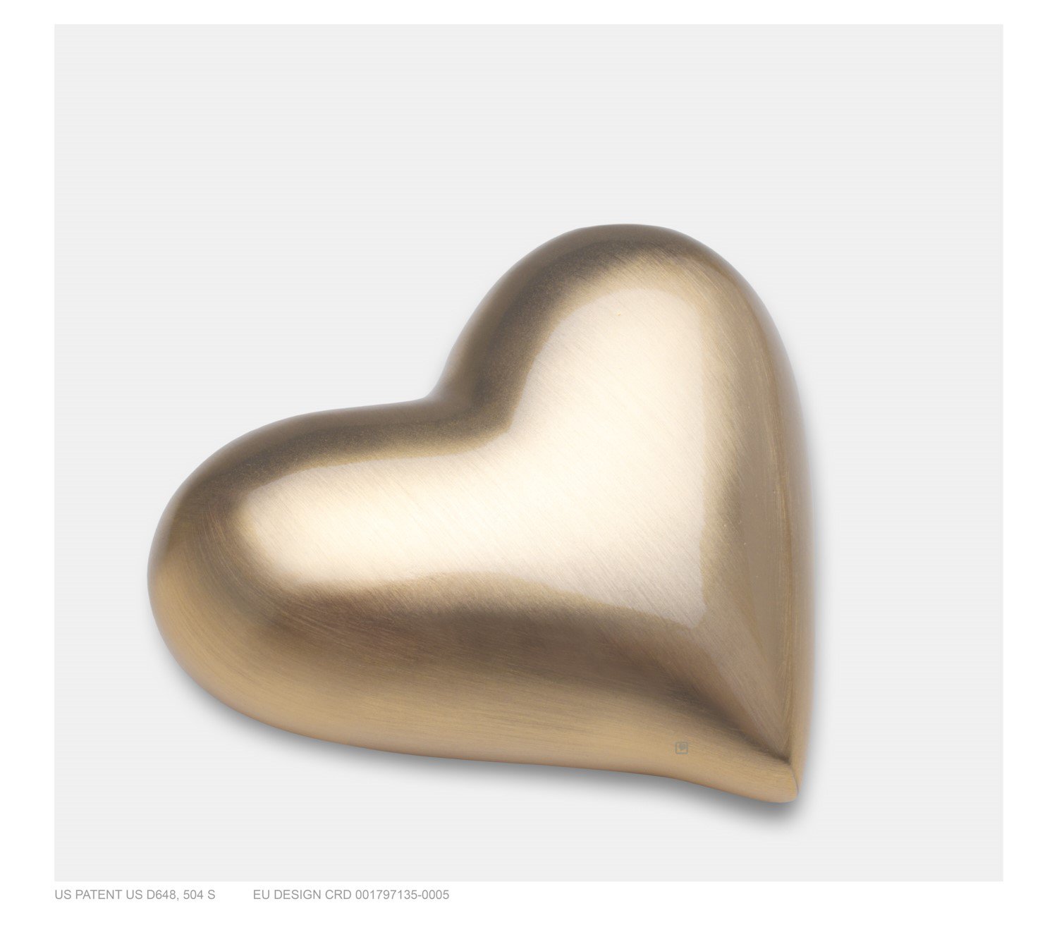 Mini Urn hart mat verguld