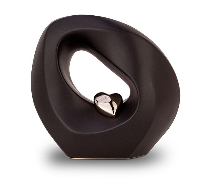 Zwarte Medium Keramische Urn